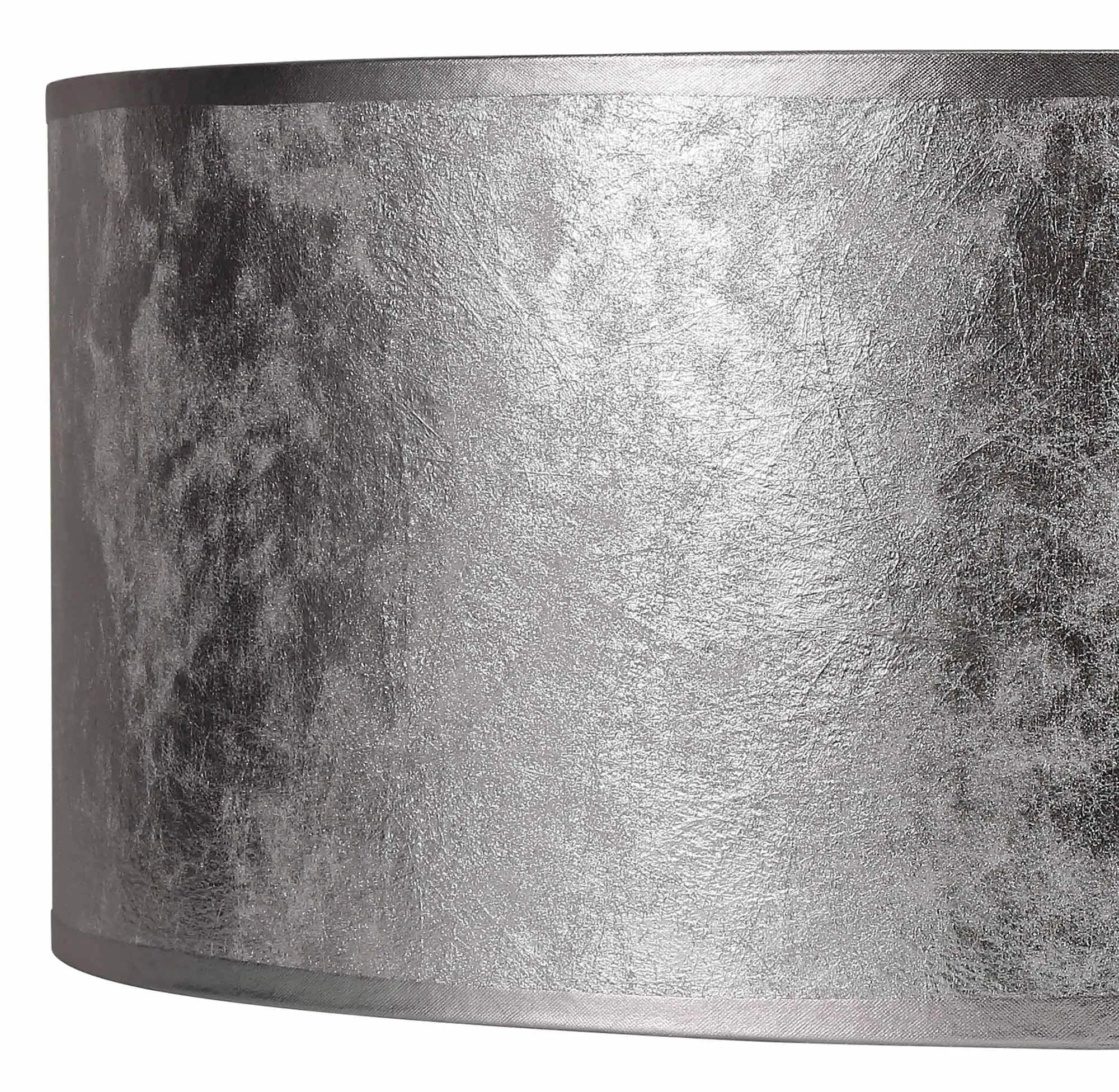 Baymont 40cm 3 Light Pendant Polished Chrome, Silver Leaf, Frosted Diffuser DK0796  Deco Baymont CH SL